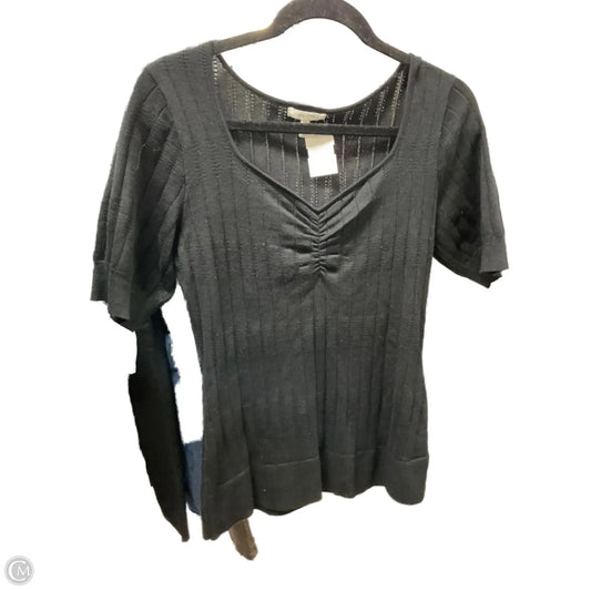 Top Short Sleeve By Maurices In Black, Size: S