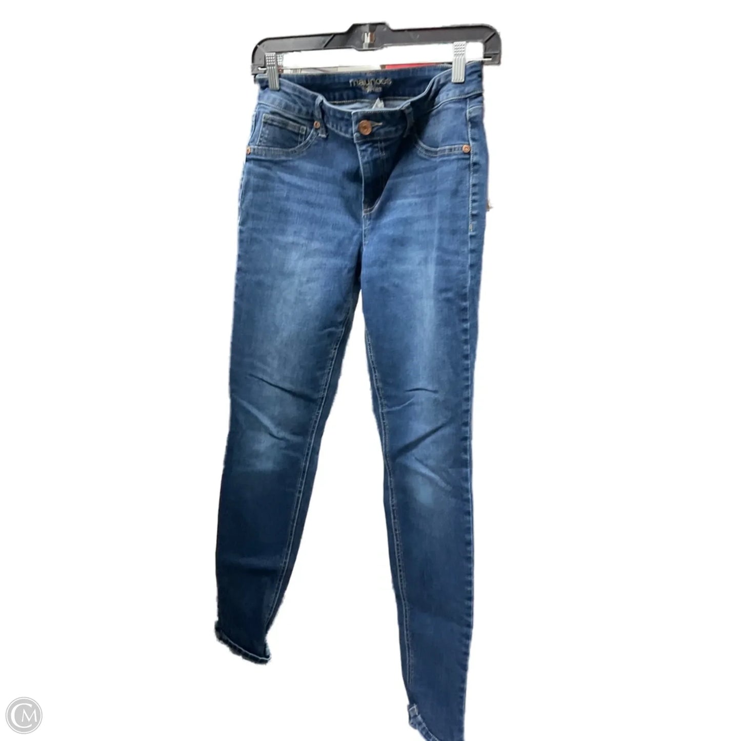 Jeans Skinny By Maurices In Blue Denim, Size: 4