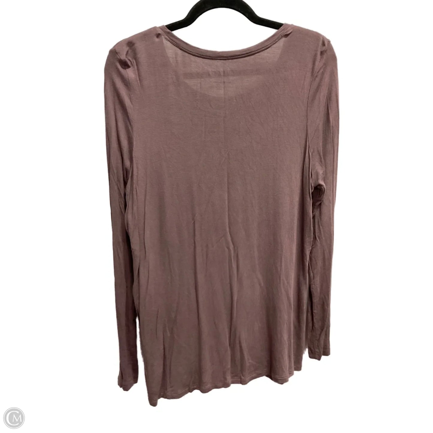 Top Long Sleeve Basic By Maurices In Taupe, Size: 1x