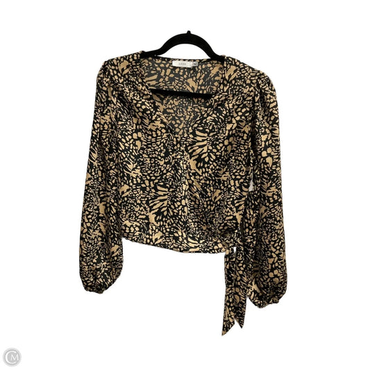 Top Long Sleeve By Lush In Animal Print, Size: S