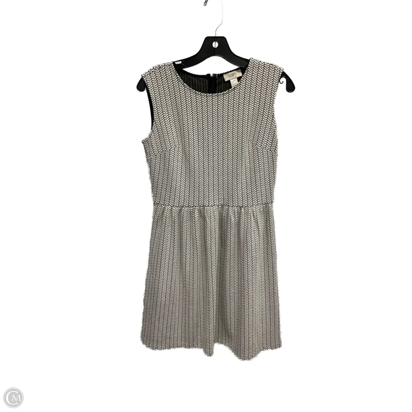 Dress Work By Loft In Black & White, Size: Xs