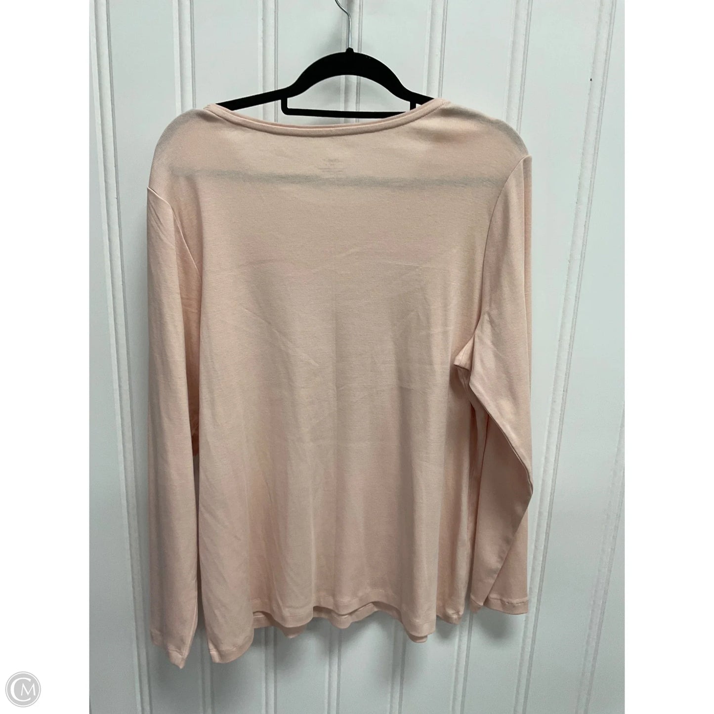 Top Long Sleeve Basic By Cj Banks In Pink, Size: 1x