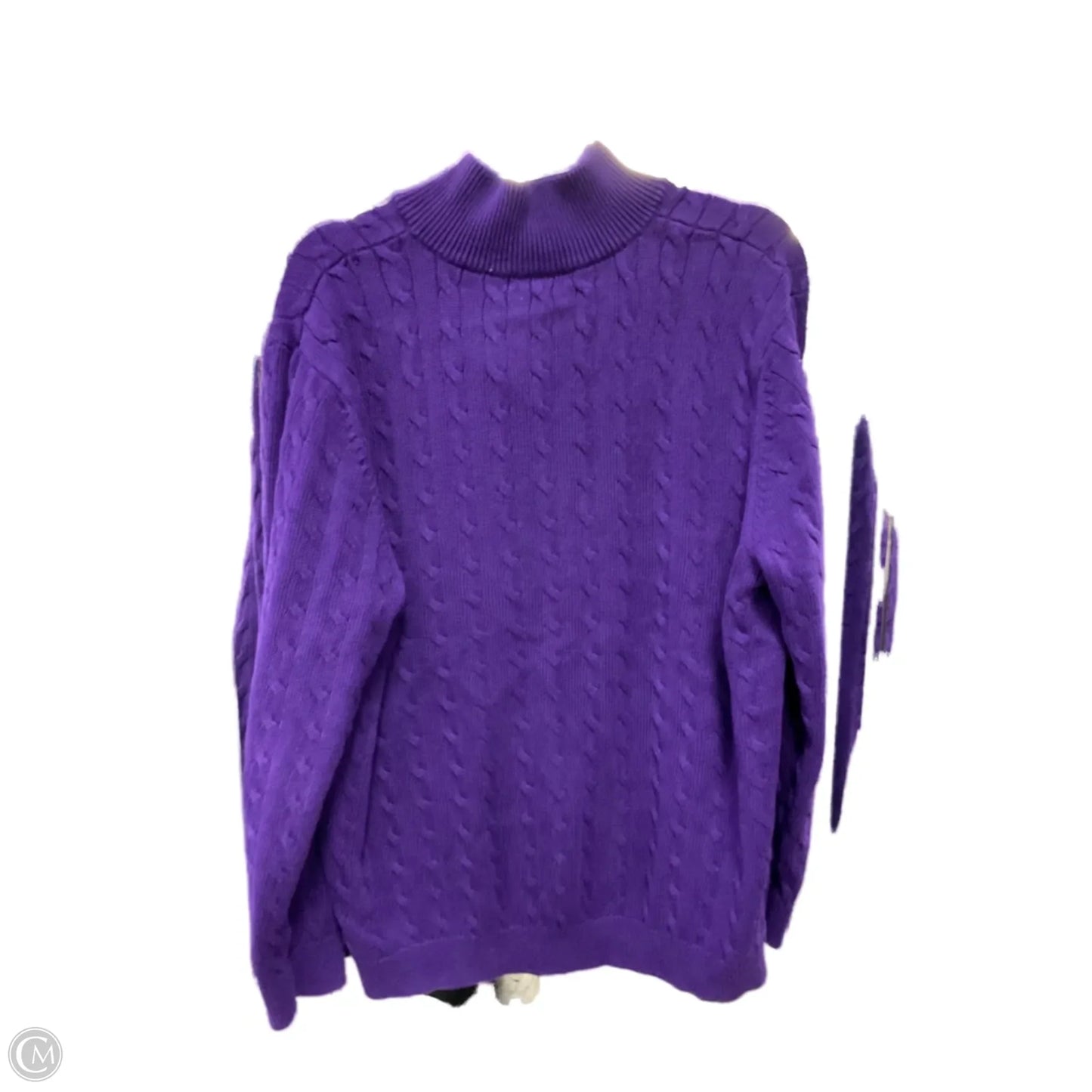 Sweater By Lauren By Ralph Lauren In Purple, Size: 3x