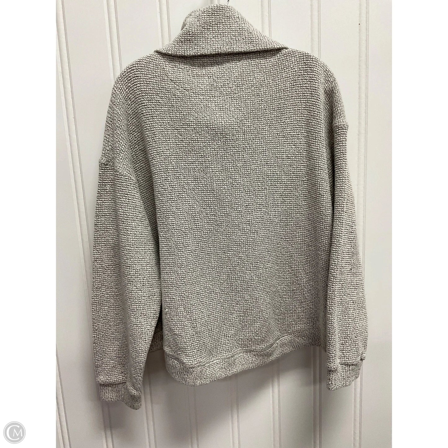 Athletic Top Long Sleeve Collar By Sweaty Betty In Grey, Size: M