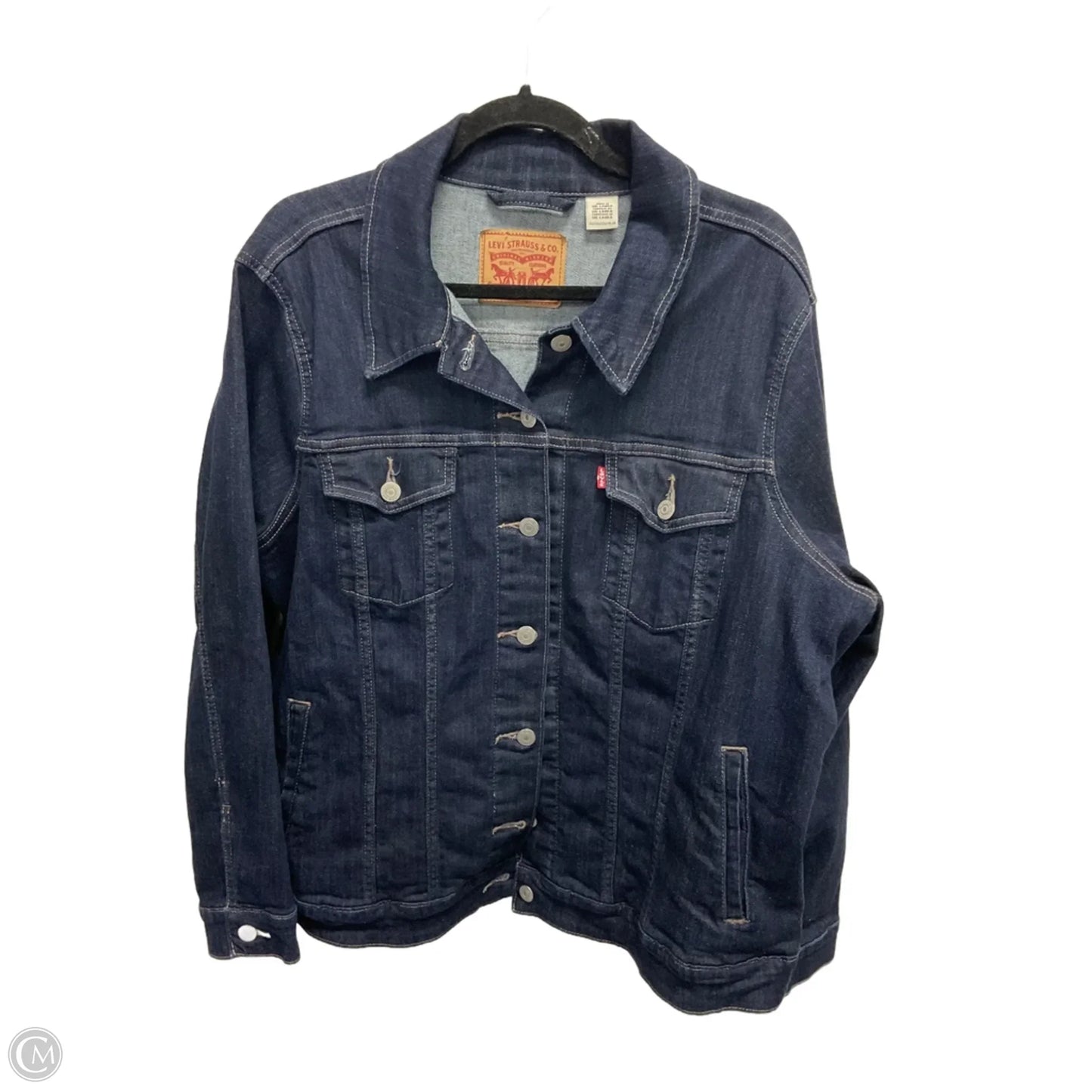 Jacket Denim By Levis In Blue Denim, Size: 2x
