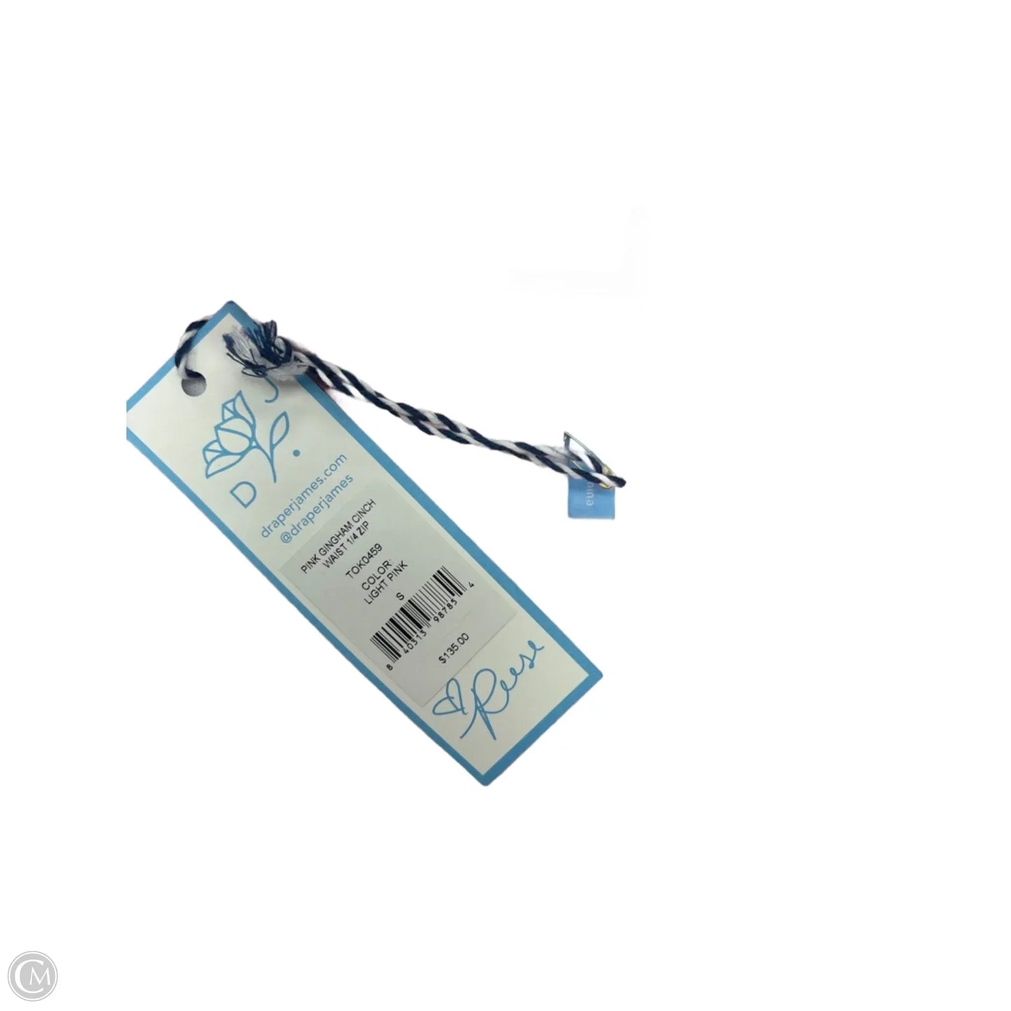 Sweatshirt Collar By Draper James In Checkered Pattern, Size: S