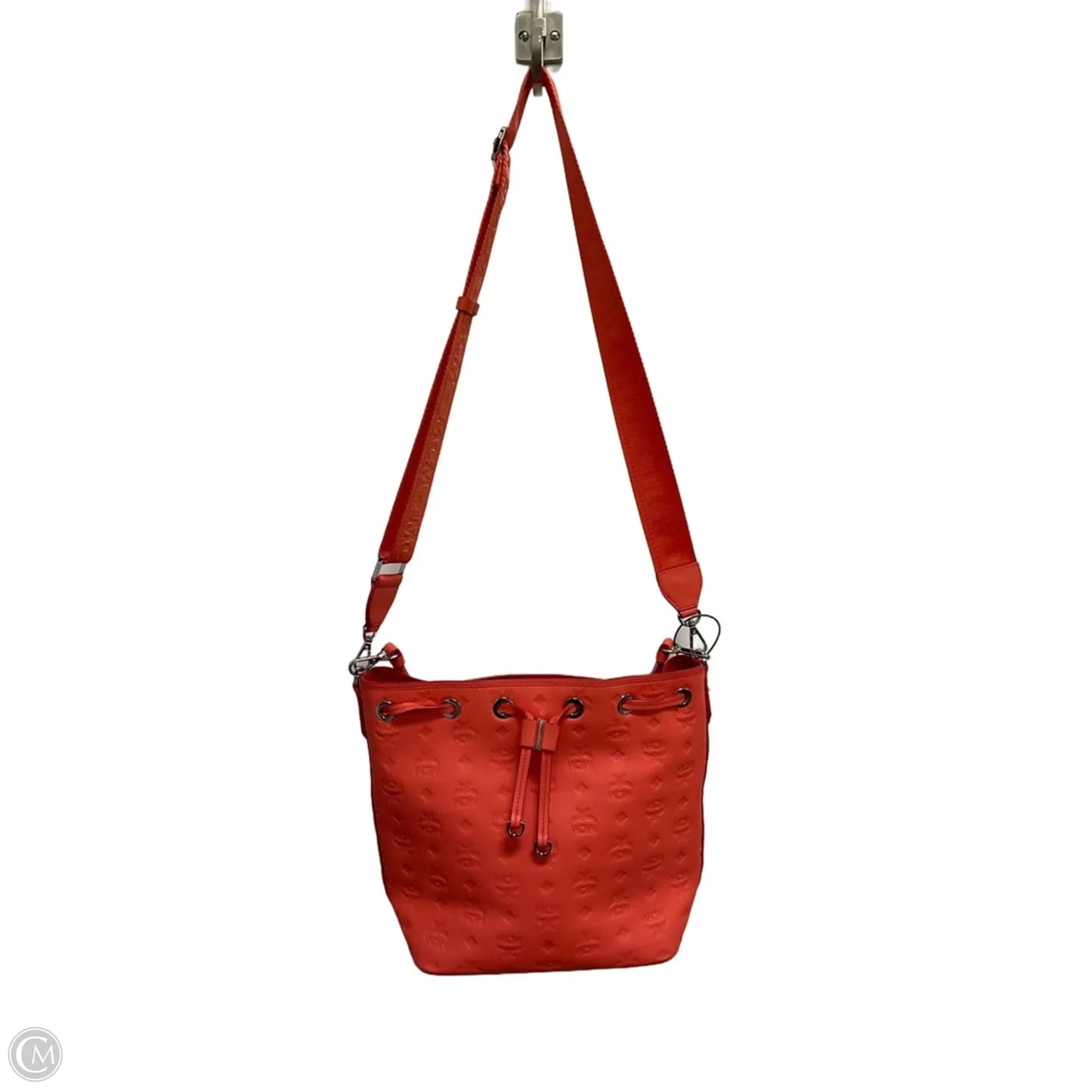 Essential Drawstring Monogram Shoulder Bag By Mcm, Size: Medium