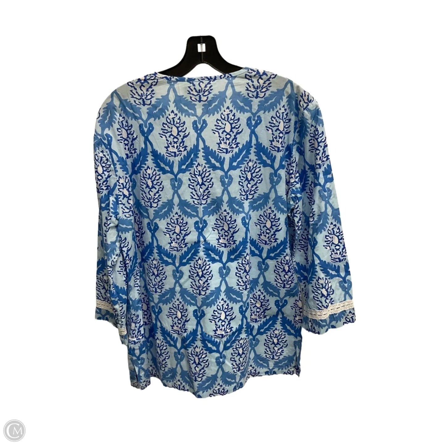 Tunic 3/4 Sleeve By J Mclaughlin In Blue, Size: L