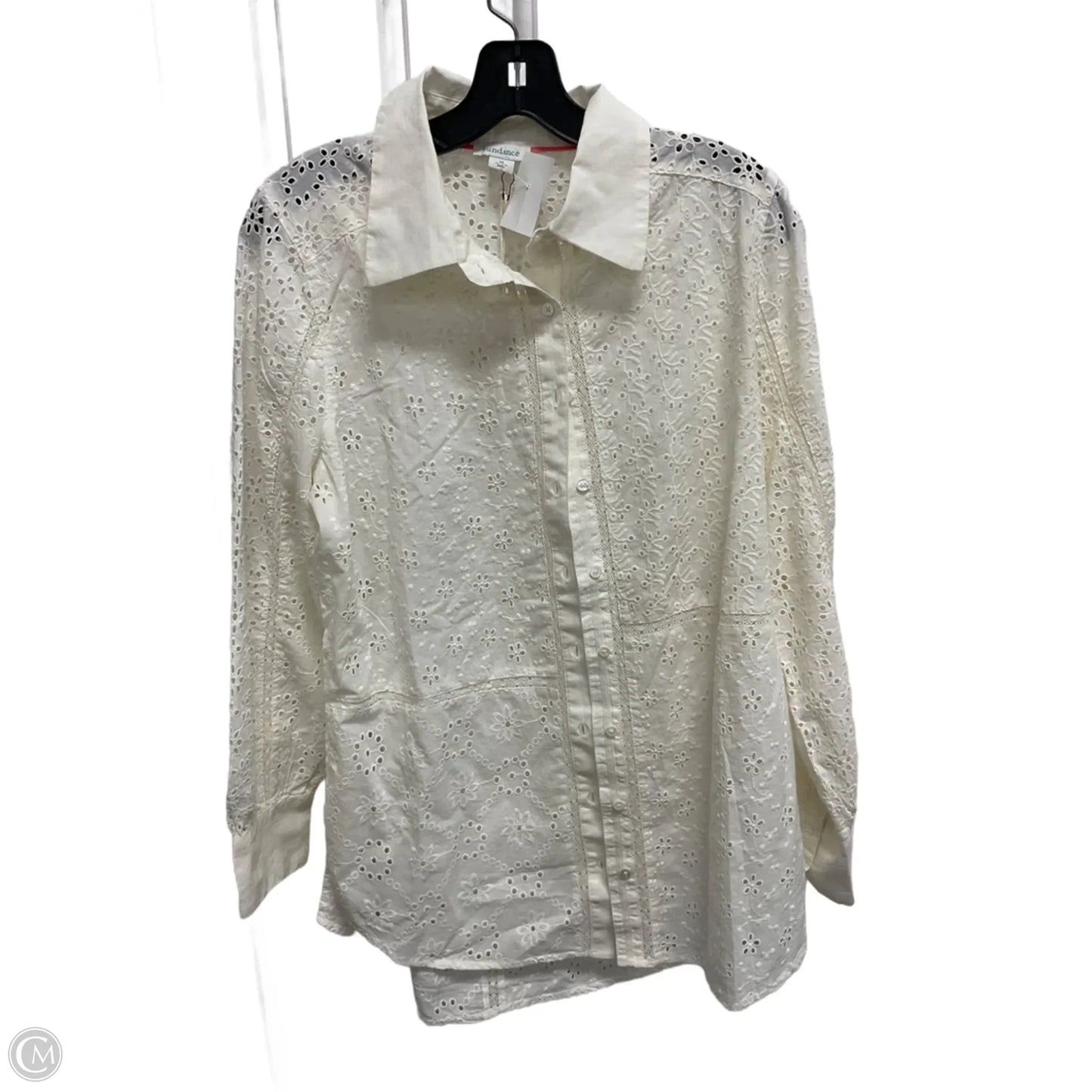 Blouse Long Sleeve By Sundance In Cream, Size: M