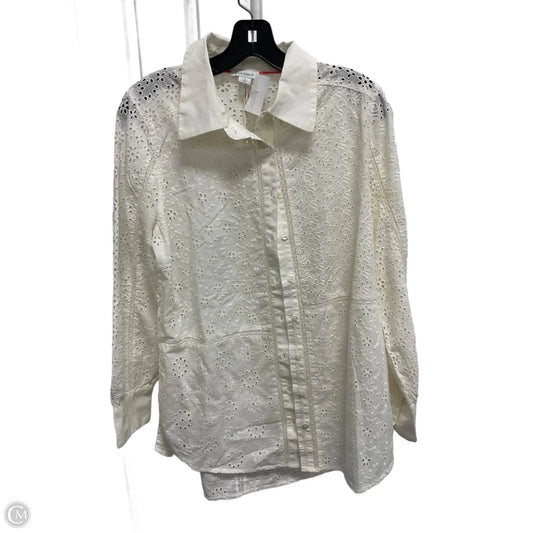 Blouse Long Sleeve By Sundance In Cream, Size: M
