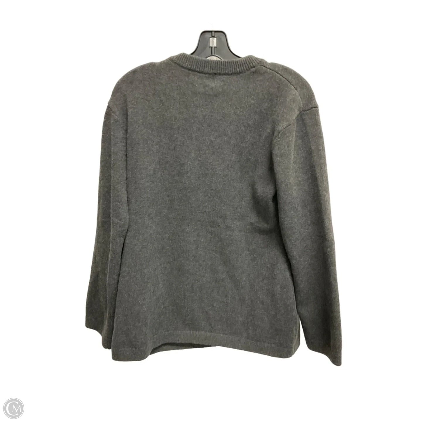 Sweater Cardigan By H&m In Grey, Size: M