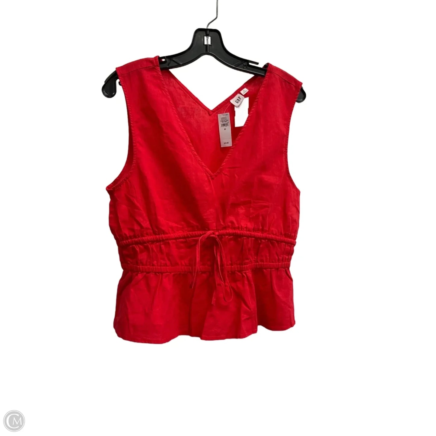 Blouse Sleeveless By Gap In Red, Size: M