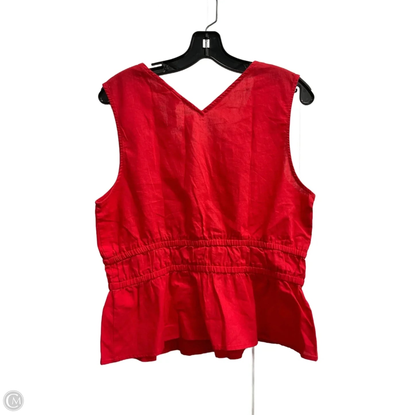 Blouse Sleeveless By Gap In Red, Size: M