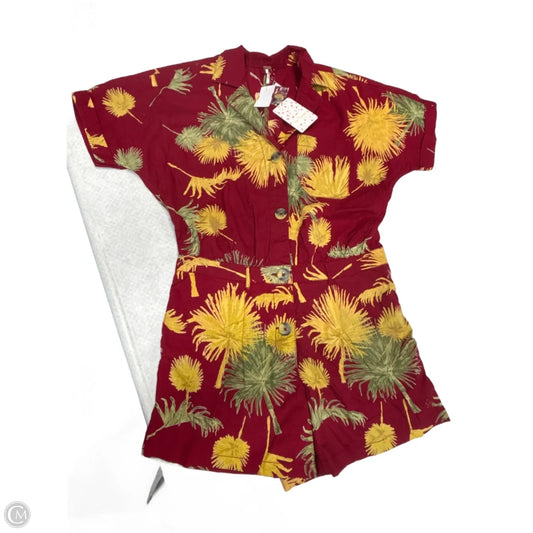 Romper By Free People In Tropical Print, Size: S