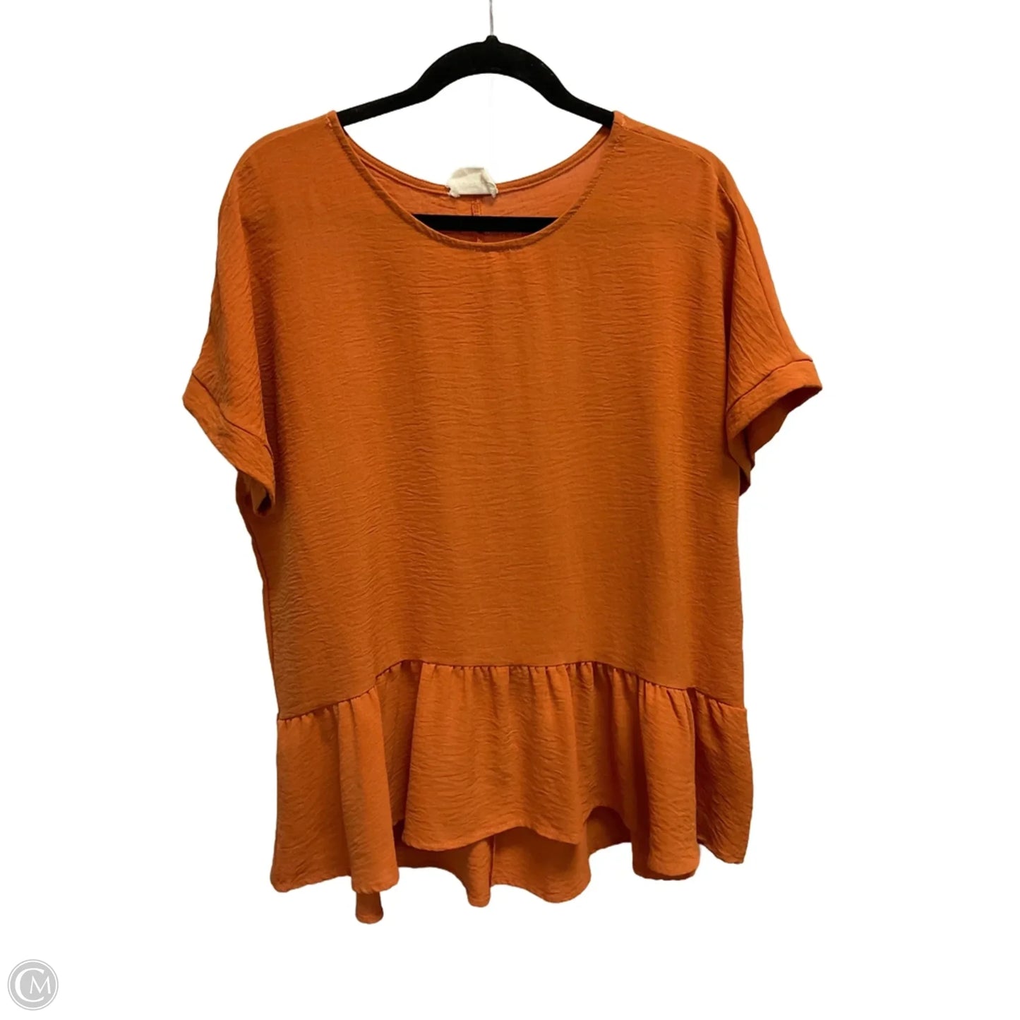Blouse Short Sleeve By 143 Story In Orange, Size: M