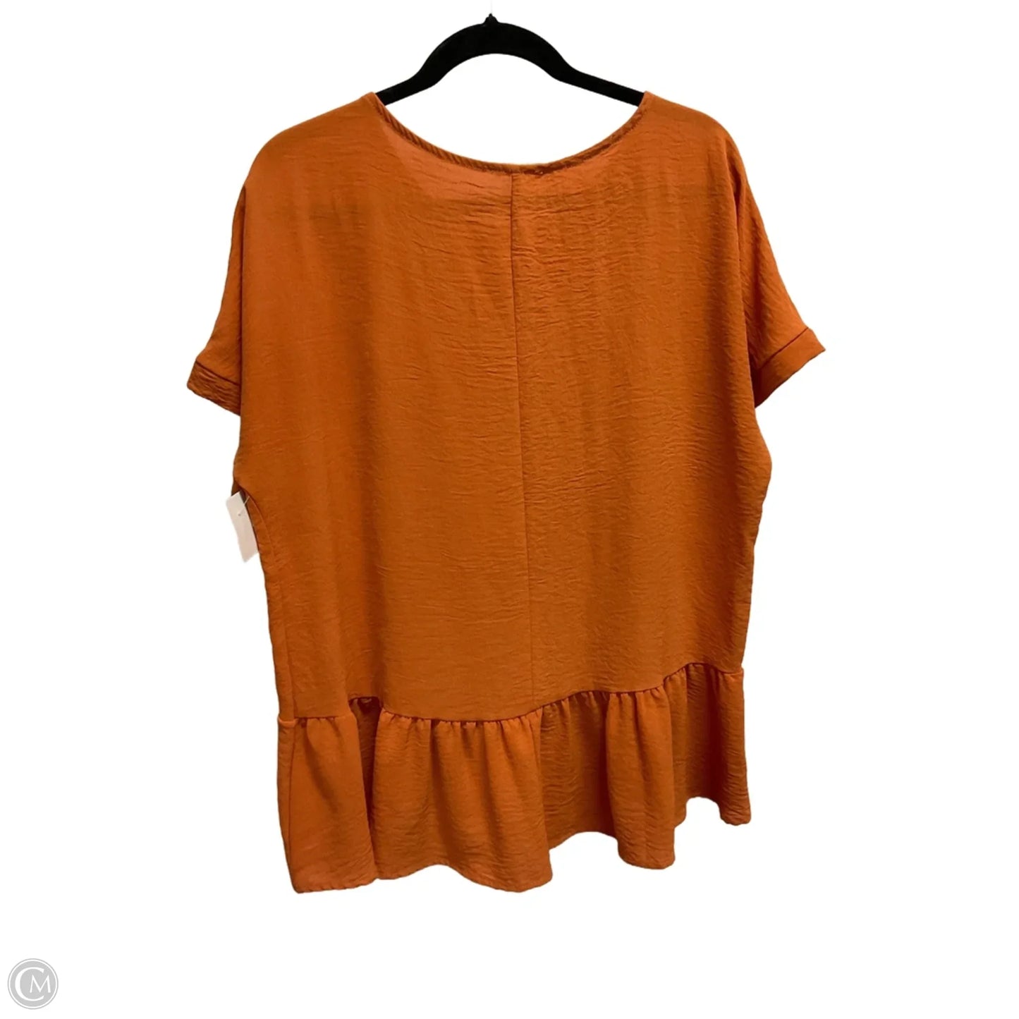 Blouse Short Sleeve By 143 Story In Orange, Size: M
