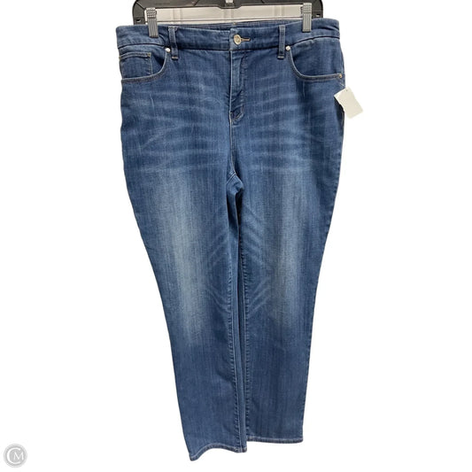 Jeans Skinny By Chicos In Blue Denim, Size: 10