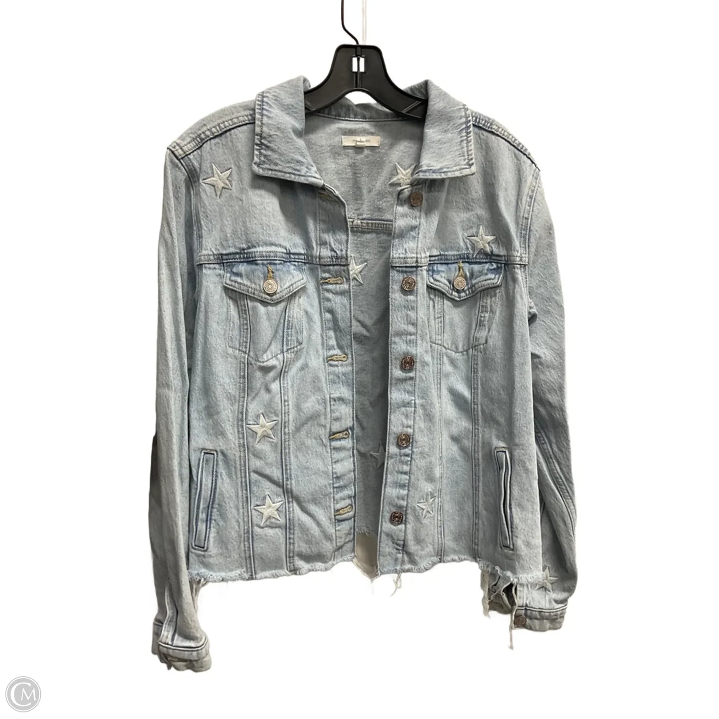 Jacket Denim By Maurices In Blue Denim, Size: L