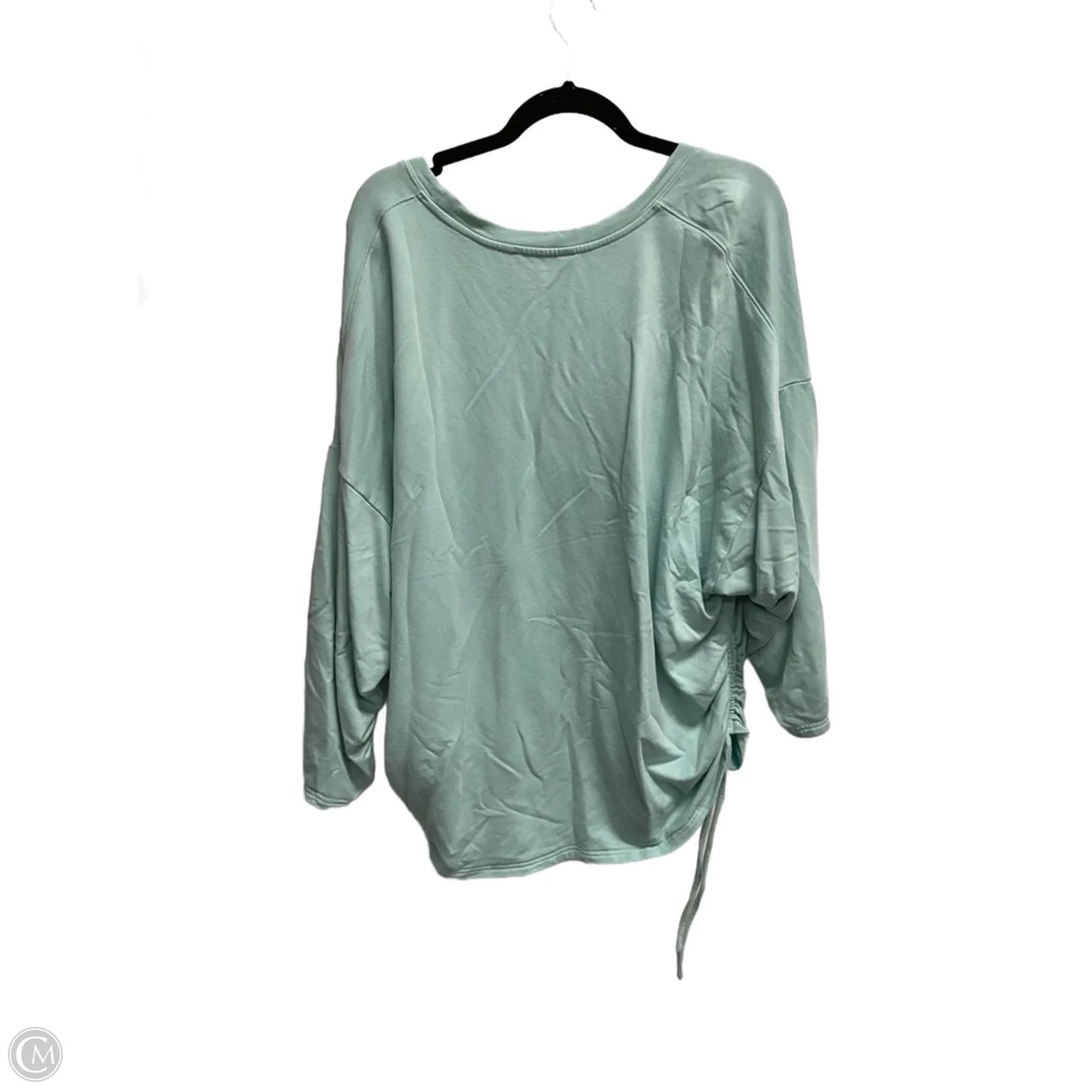 Top 3/4 Sleeve By Athleta In Aqua, Size: 2x