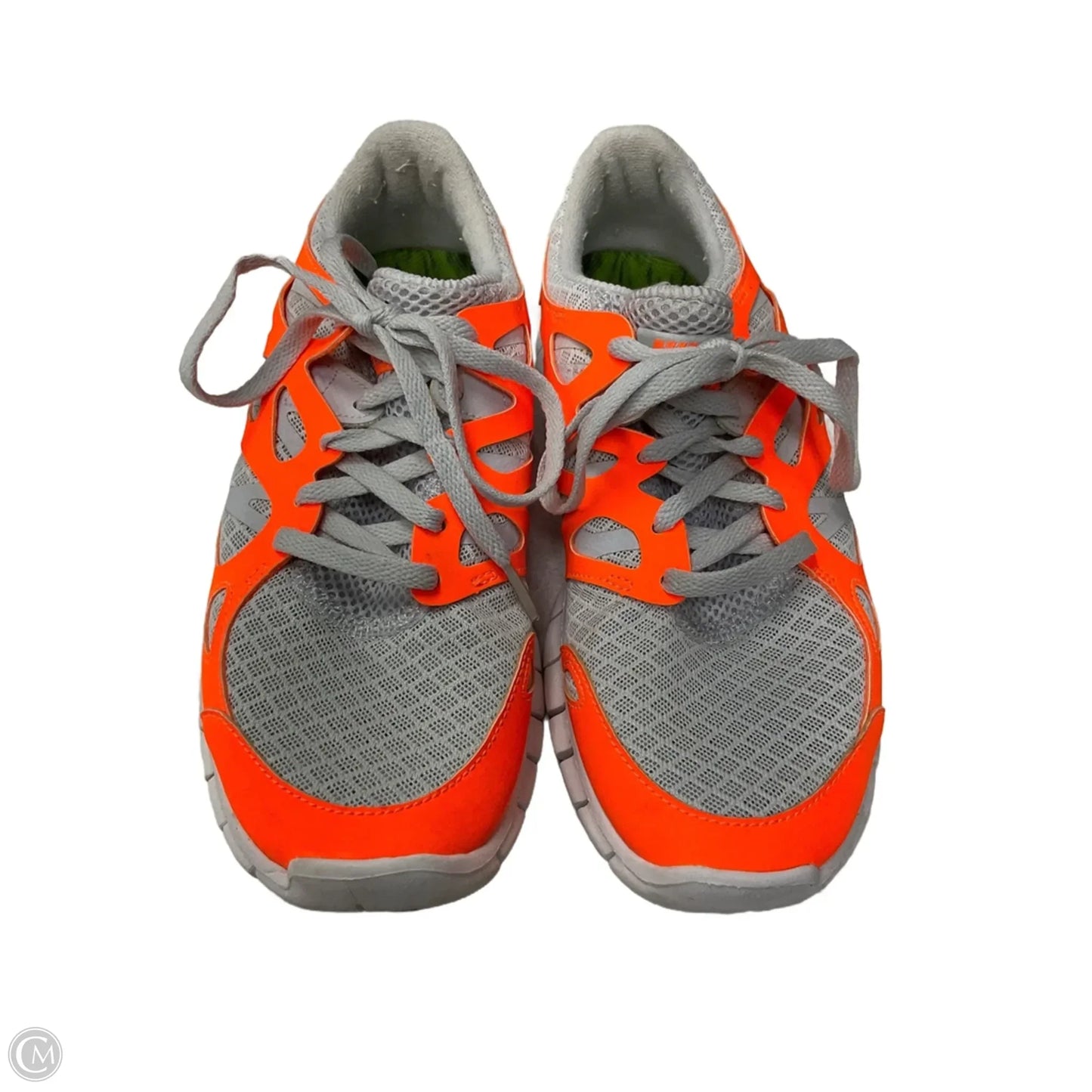 Shoes Athletic By Nike In Grey & Orange, Size: 7
