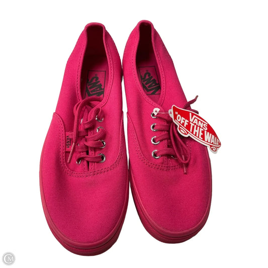 Shoes Sneakers By Vans In Pink, Size: 7