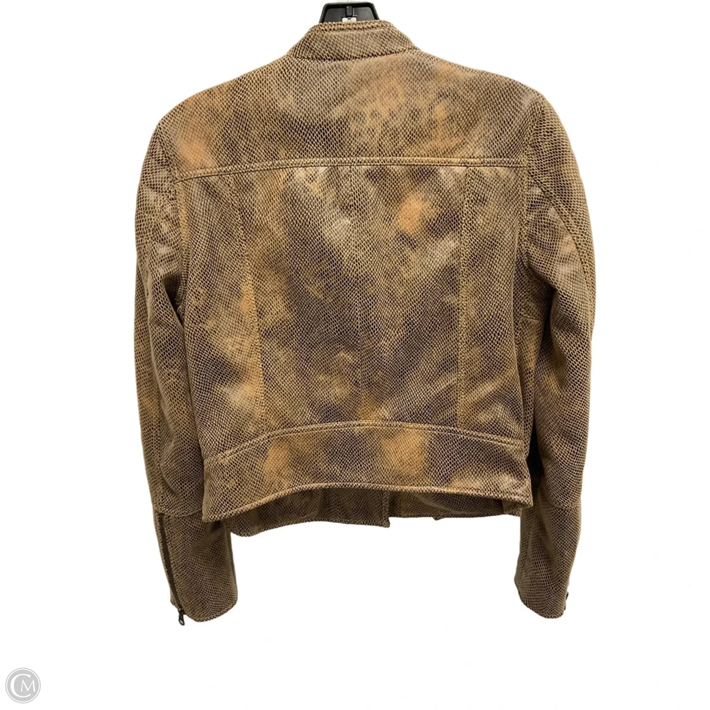 Jacket Moto By We The Free In Snakeskin Print, Size: S