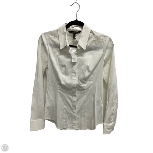 Blouse Long Sleeve By White House Black Market In White, Size: S