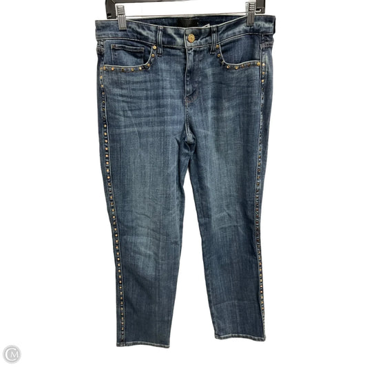 Jeans Straight By White House Black Market In Blue Denim, Size: 6