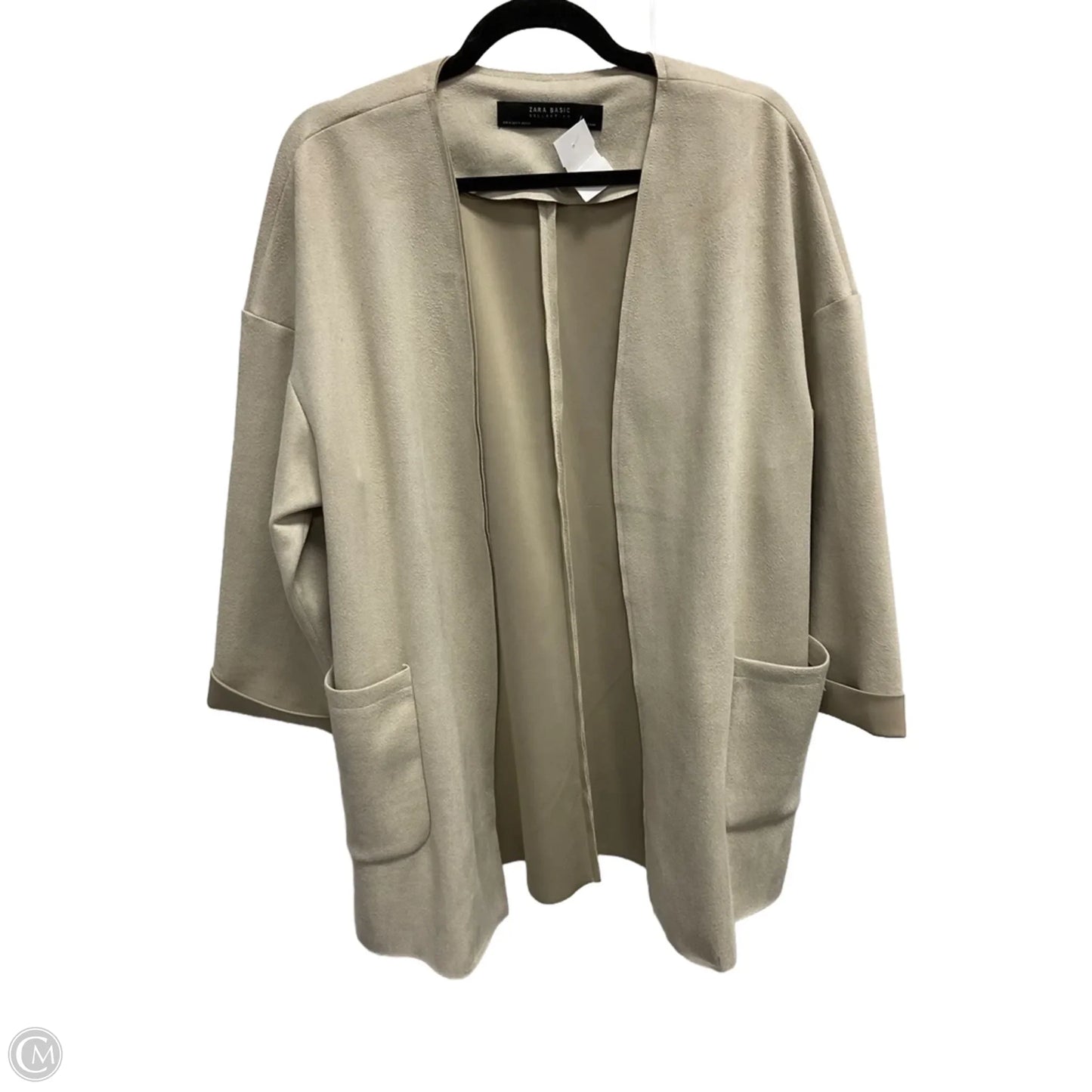 Jacket Faux Fur & Sherpa By Zara In Tan, Size: M
