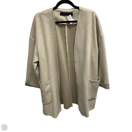 Jacket Faux Fur & Sherpa By Zara In Tan, Size: M