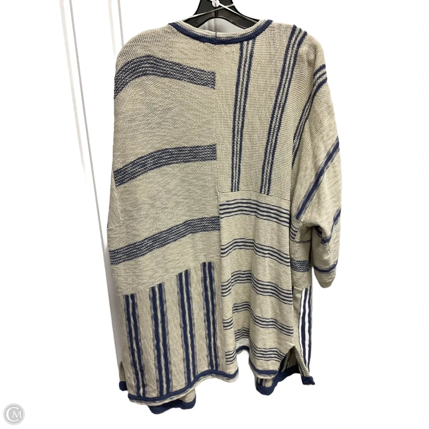 Shawl By Pure Jill In Blue & Cream, Size: M