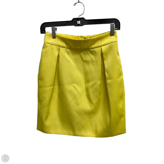 Skirt Designer By Kate Spade In Yellow, Size: 2