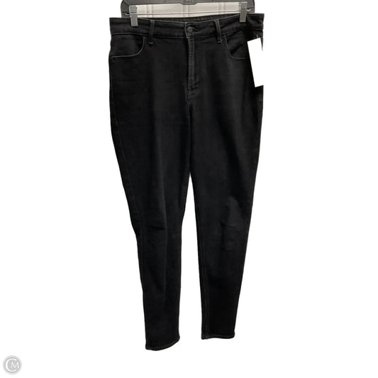 Jeans Skinny By Old Navy In Black Denim, Size: 10l
