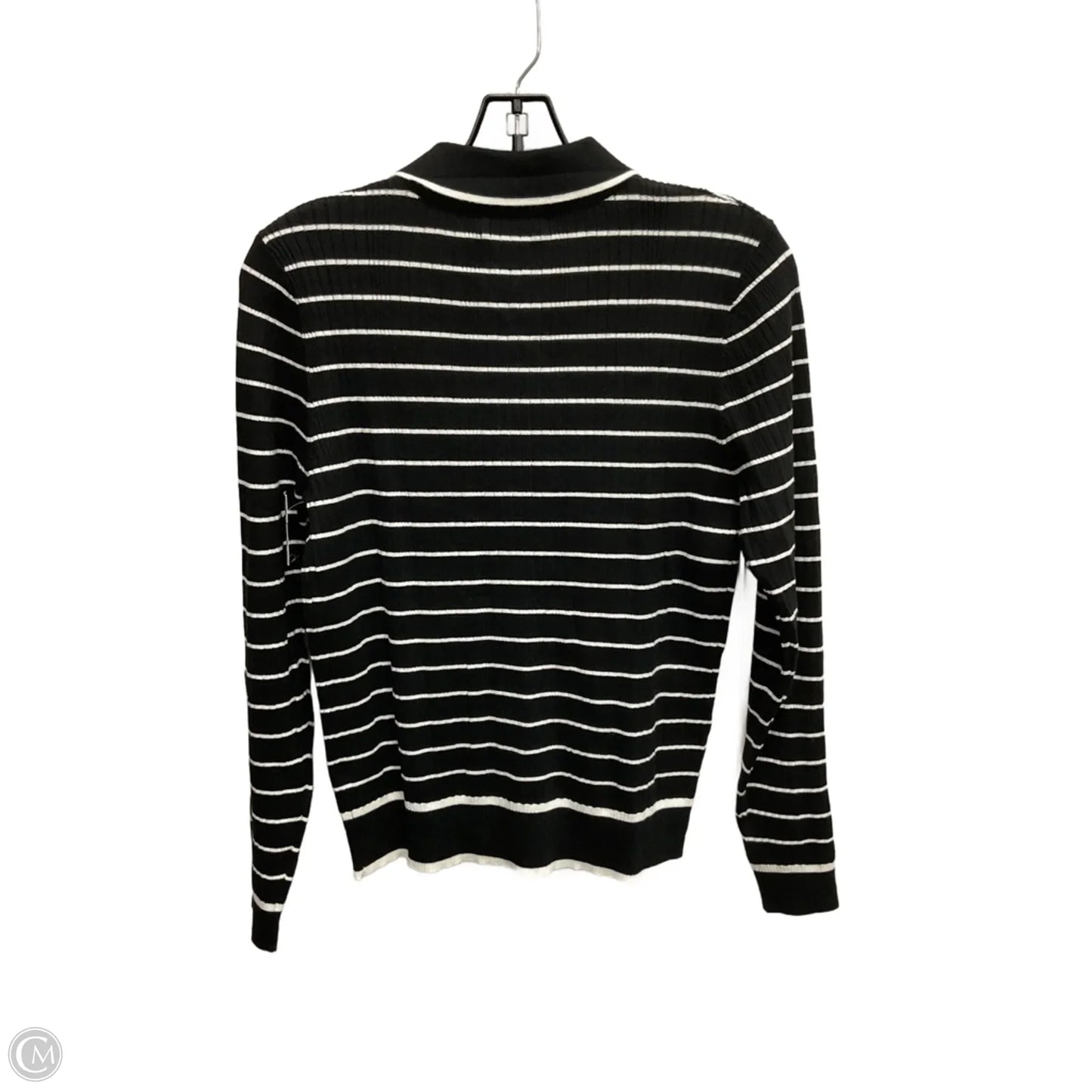Top Long Sleeve By Zesica In Striped Pattern, Size: M