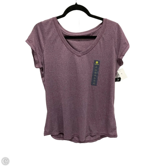 Athletic Top Short Sleeve By Xersion In Purple, Size: L