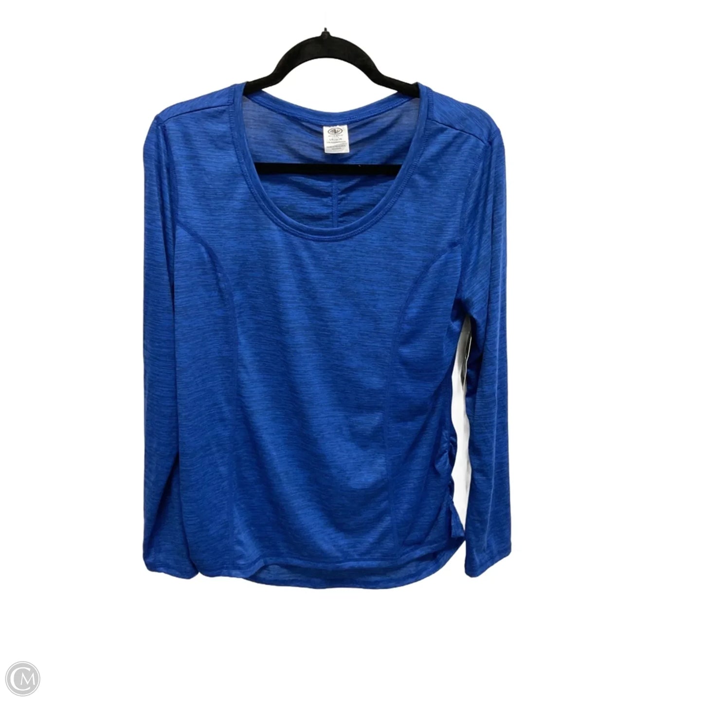Athletic Top Long Sleeve Crewneck By Athletic Works In Blue, Size: L