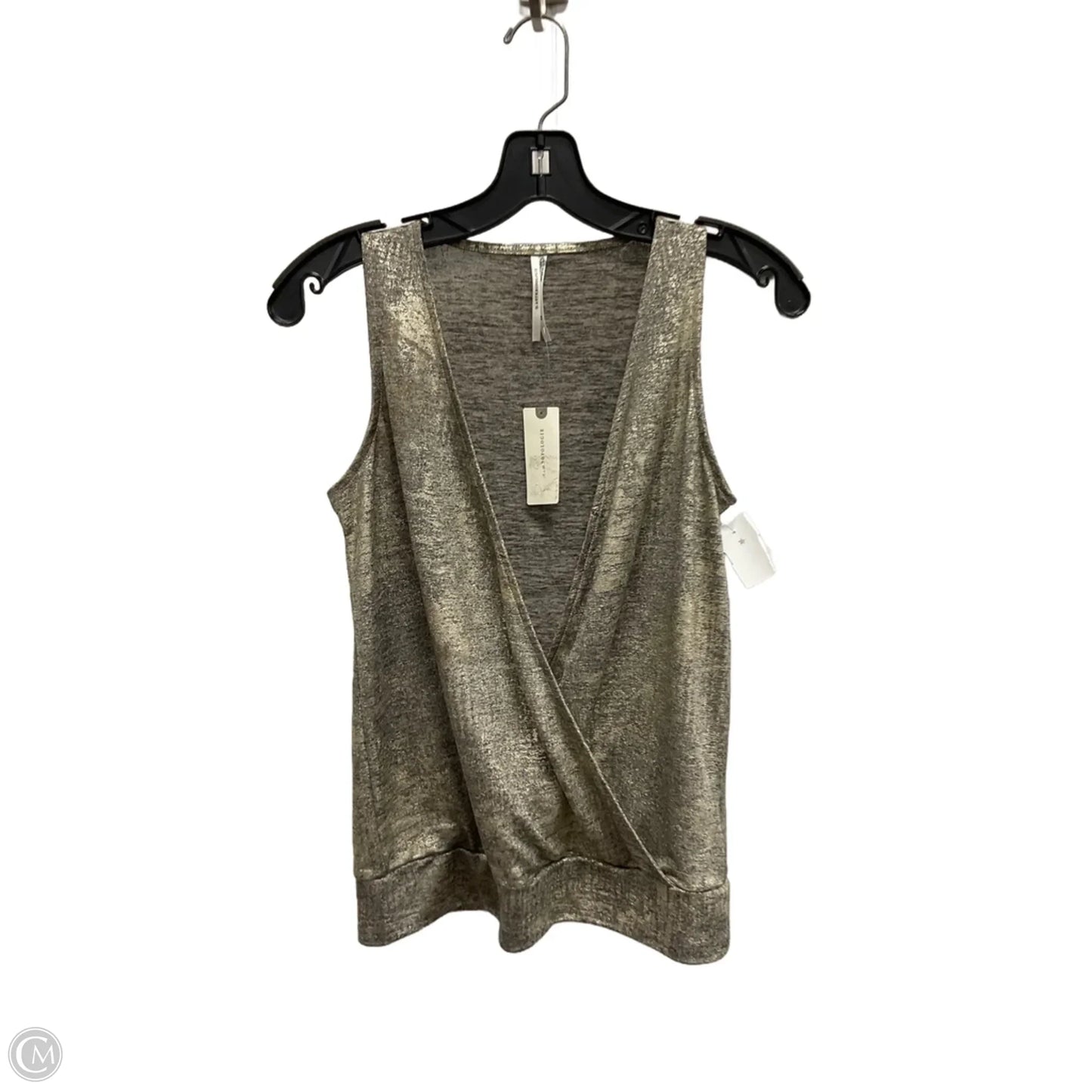 Top Sleeveless By Anthropologie In Gold, Size: Xs