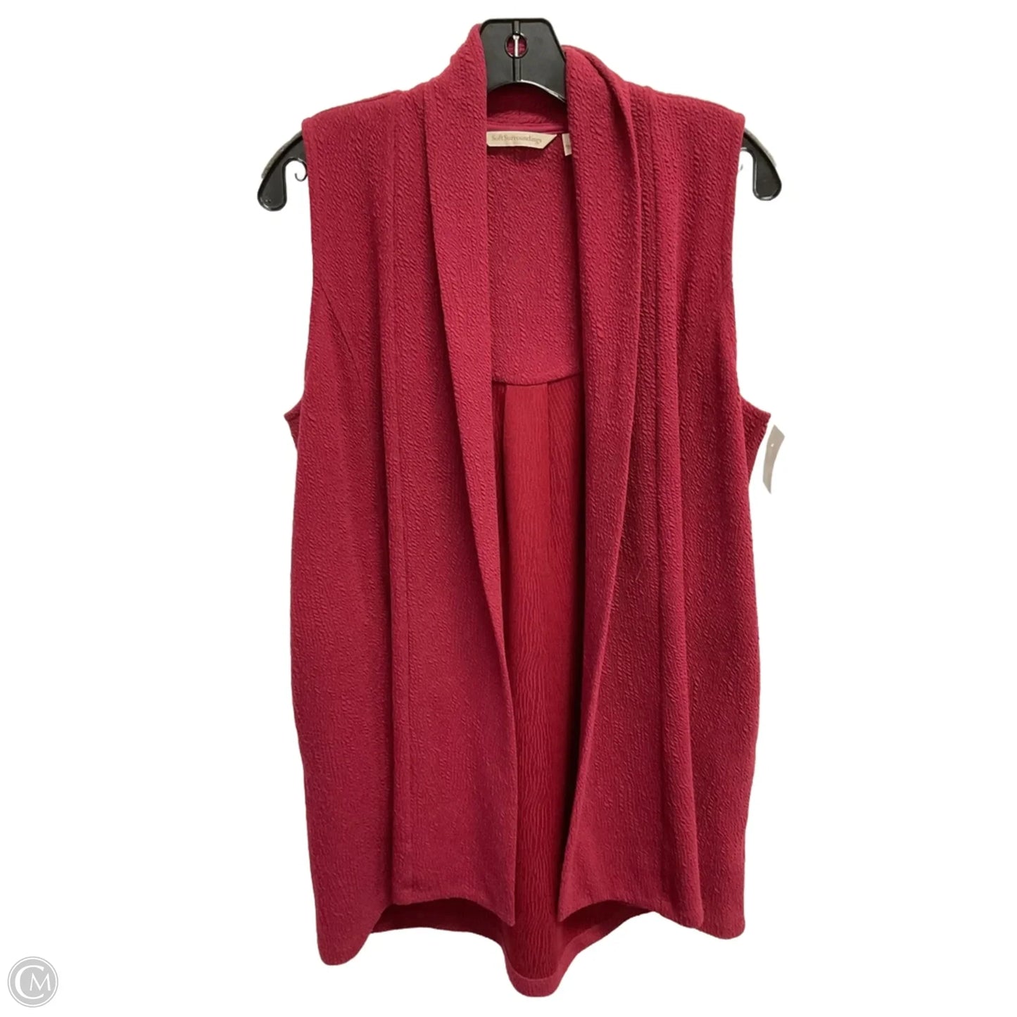 Vest Sweater By Soft Surroundings In Red, Size: S