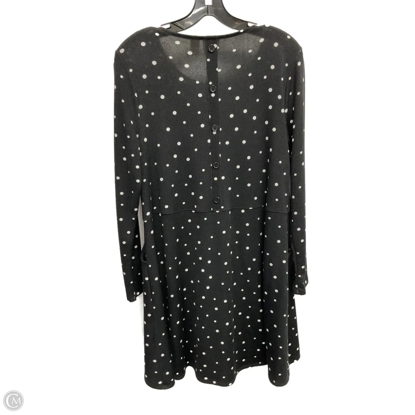 Tunic Long Sleeve By Chicos In Polkadot Pattern, Size: S