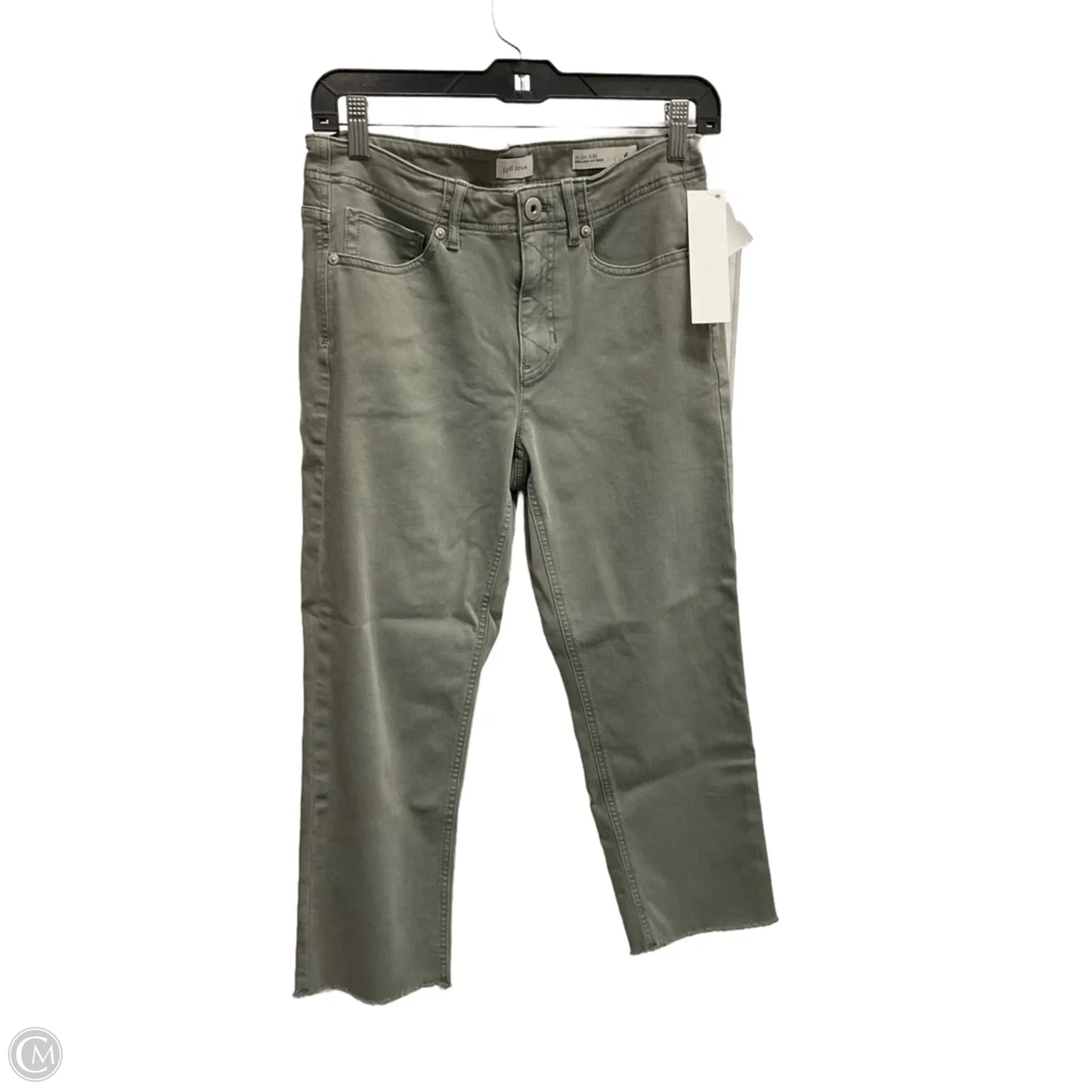 Jeans Cropped By J. Jill In Green Denim, Size: 6p