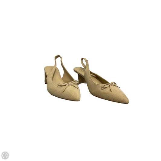 Shoes Heels Block By J. Crew In Tan, Size: 8
