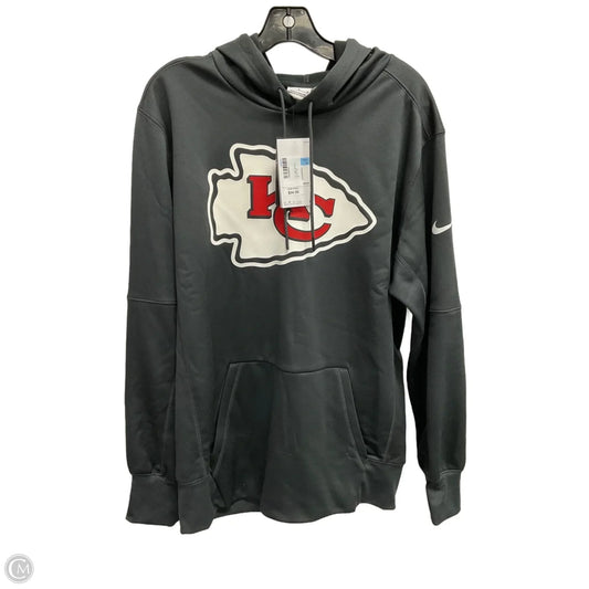 Sweatshirt Hoodie By Nfl In Grey, Size: M
