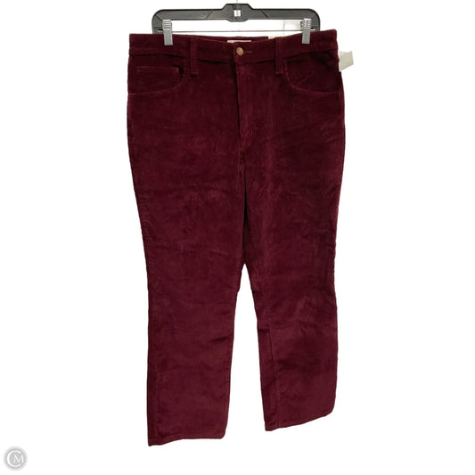 Pants Corduroy By Universal Thread In Maroon, Size: 14