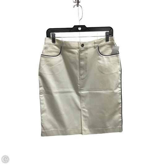 Skirt Midi By Ralph Lauren In White, Size: 10