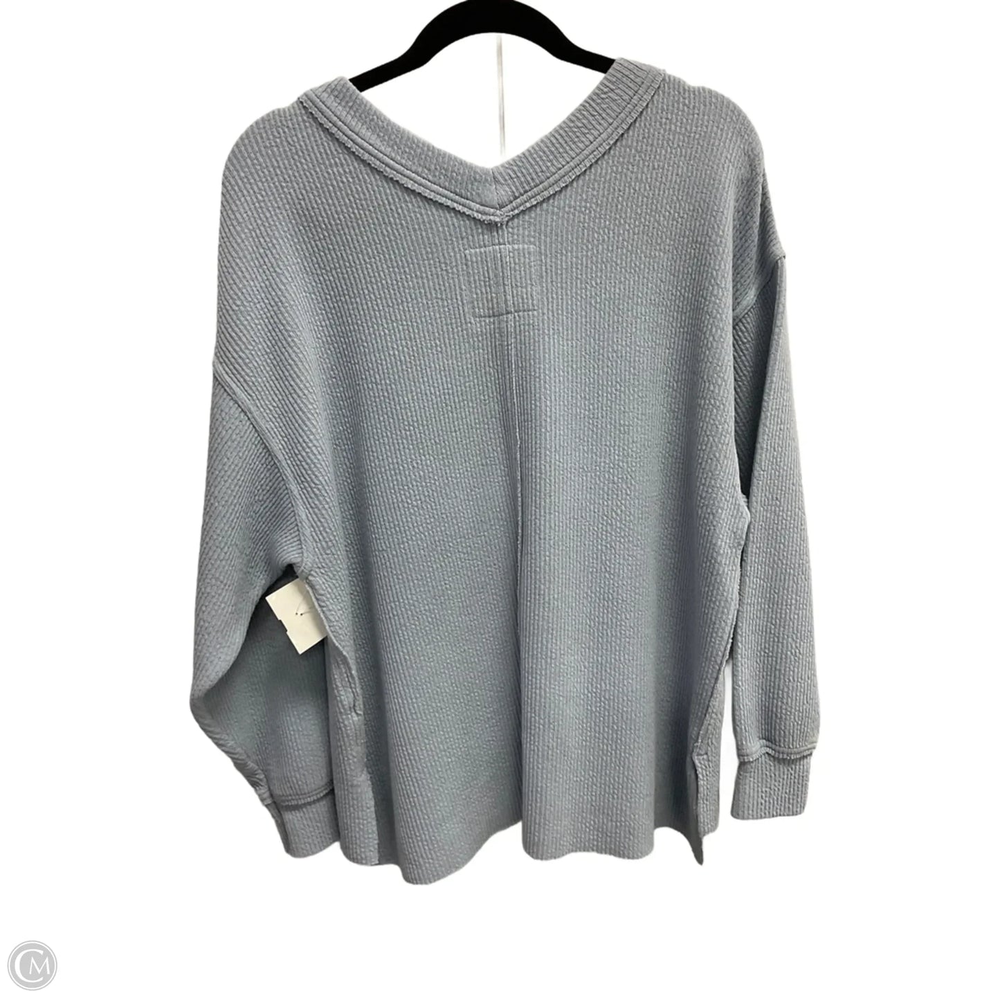 Top Long Sleeve By Aerie In Blue, Size: S