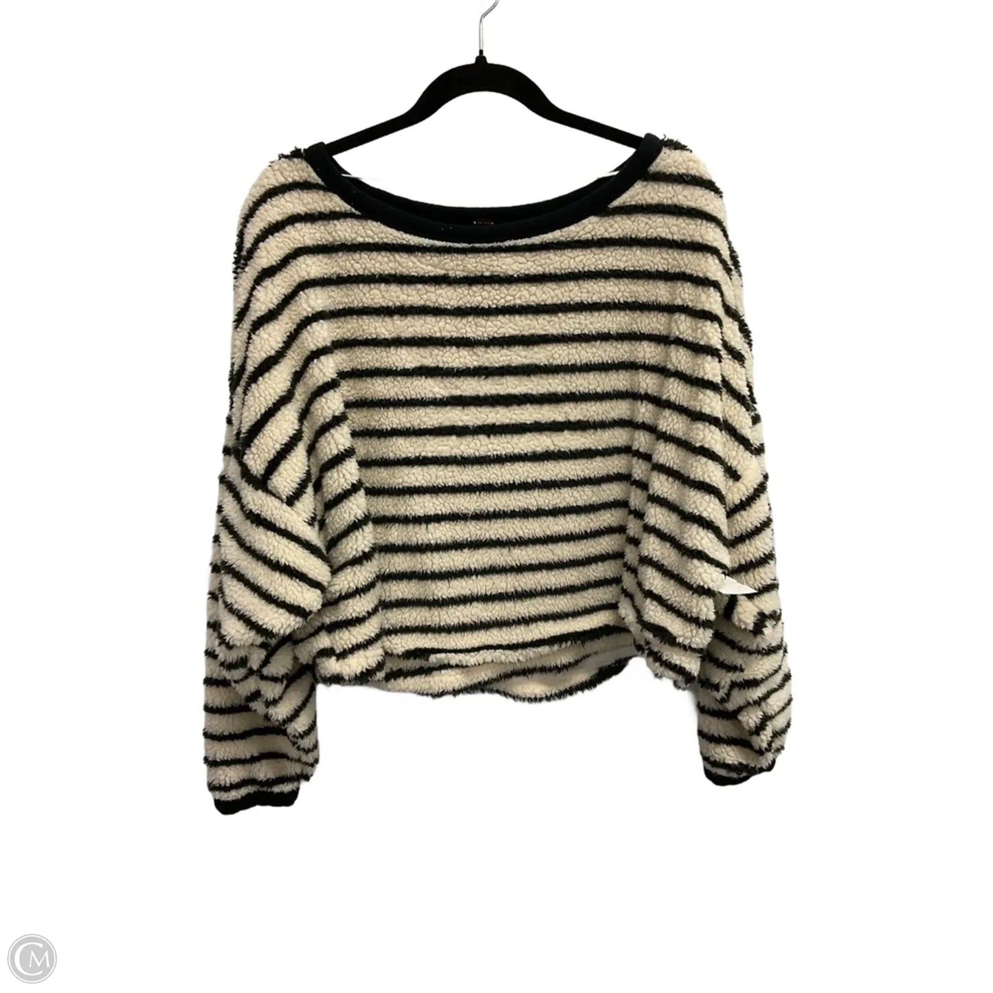 Sweatshirt Crewneck By Free People In Striped Pattern, Size: Xs