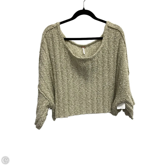 Sweater Short Sleeve By Free People In Green, Size: Xs
