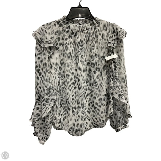 Blouse Long Sleeve By Ann Taylor In Leopard Print, Size: Xs