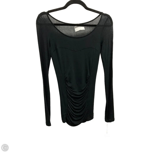 Top Long Sleeve By Hinge In Black, Size: Xs