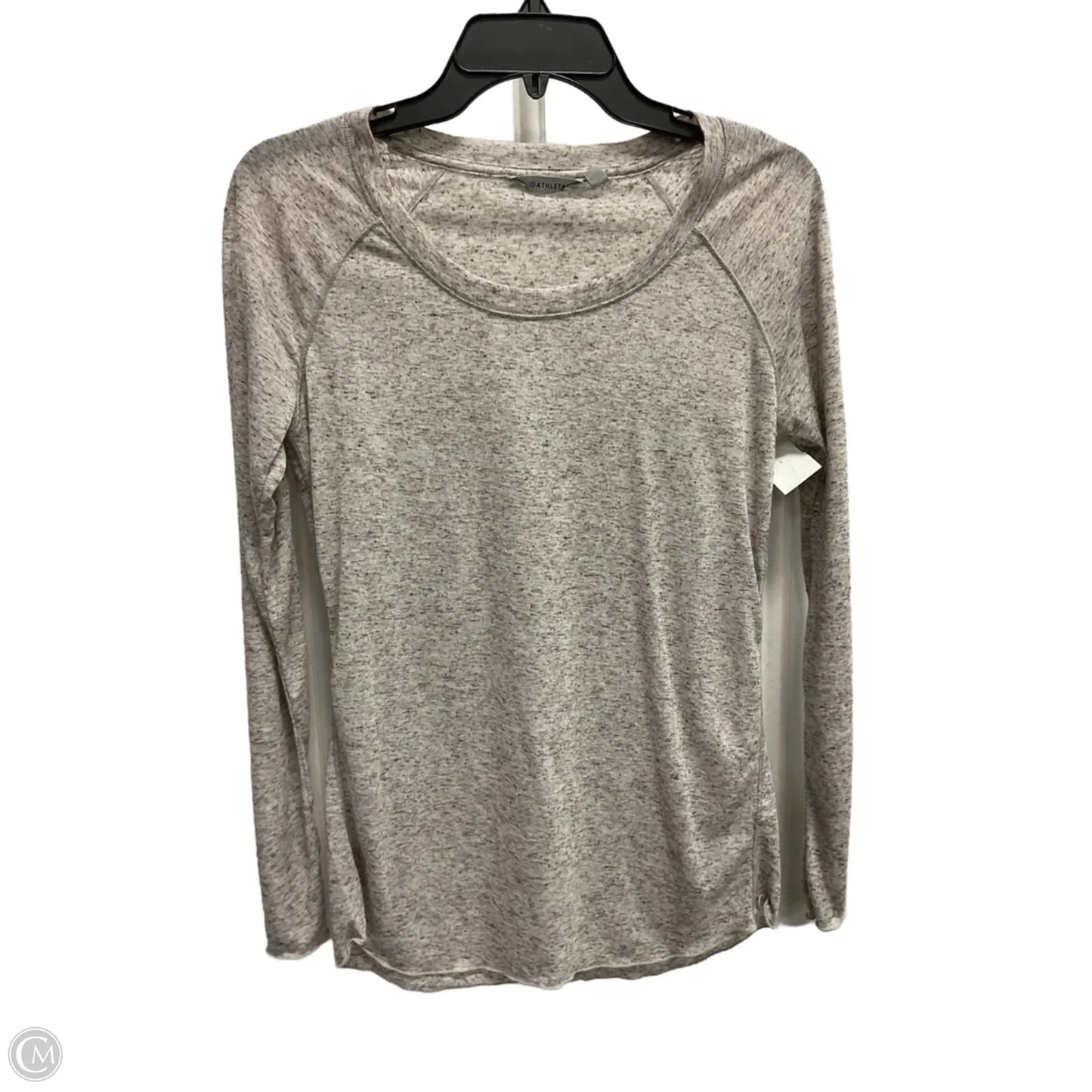 Top Long Sleeve Basic By Athleta In Grey, Size: S